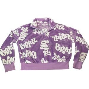 Bratz Dolls Pullover Plush‎ Sweatshirt, Purple, Sz.Medium, Novelty, Nostalgic